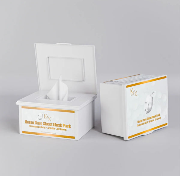 KrX Aesthetics Tranexamic + Arbutin Sheet Masks | Mikura Skincare